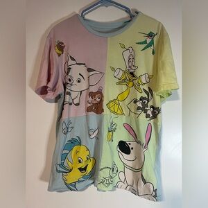 Loungefly Disney Pals T Shirt Multi-Color Woman Sz Medium
